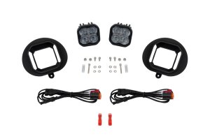 Dodge Ram 3500 Fog Light Kit - Diode Dynamics - SS3 LED Foxbeam Dual-Color - Selectable 6000K white and 3000K yellow - `02-`08